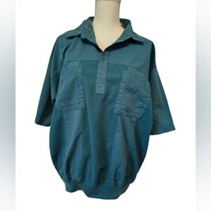 Classics by Palmland Green Color Vintage Grandpa Polo Men's Size XL